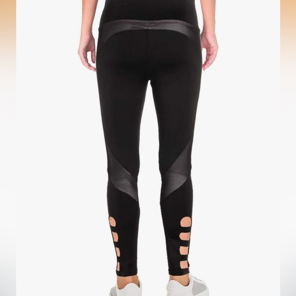 NWT BCBGMaxAzria Leggings Athletic Pants Allegra Yoga Black Blue MED - Picture 6 of 16